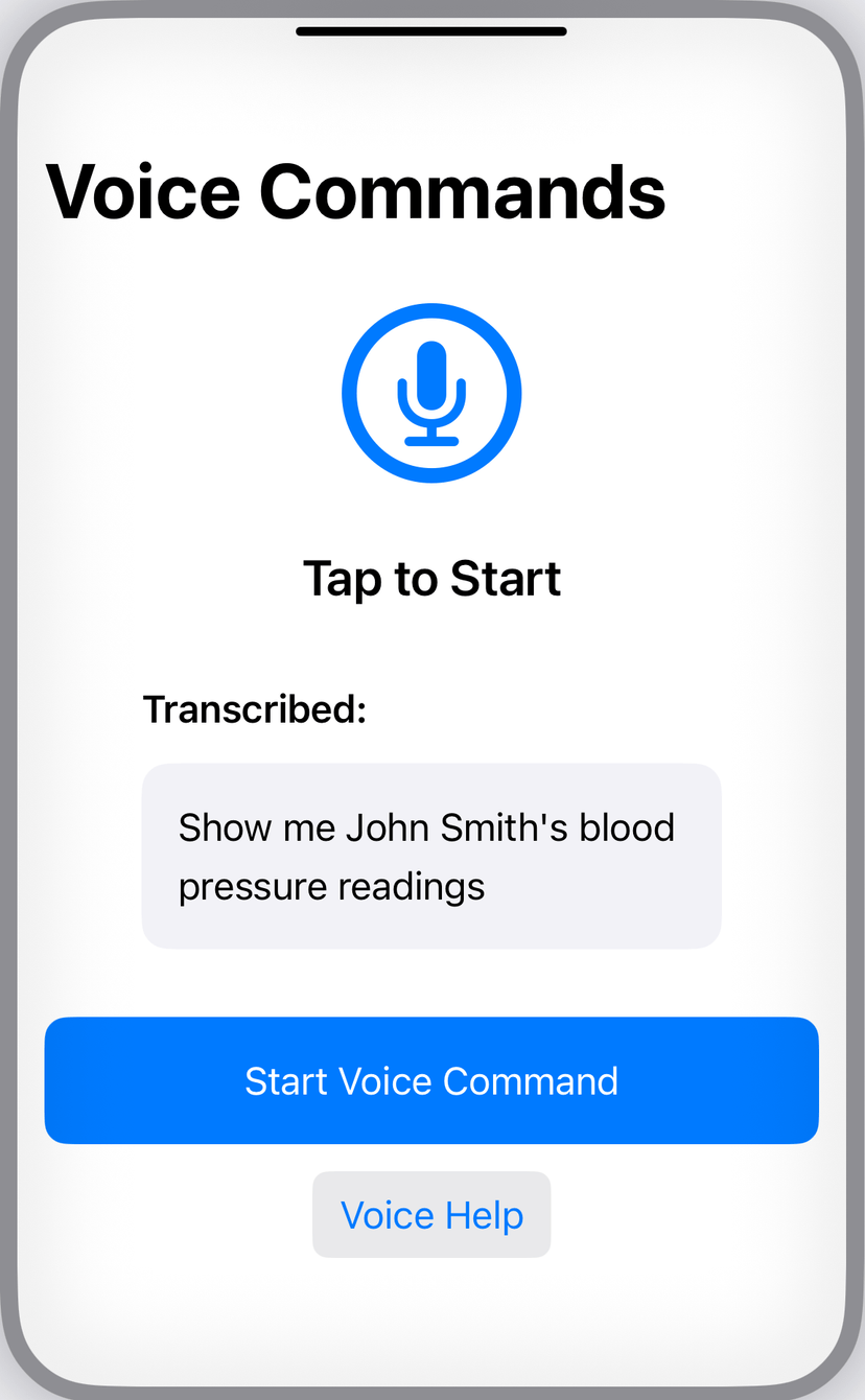 Voice Commands Mock